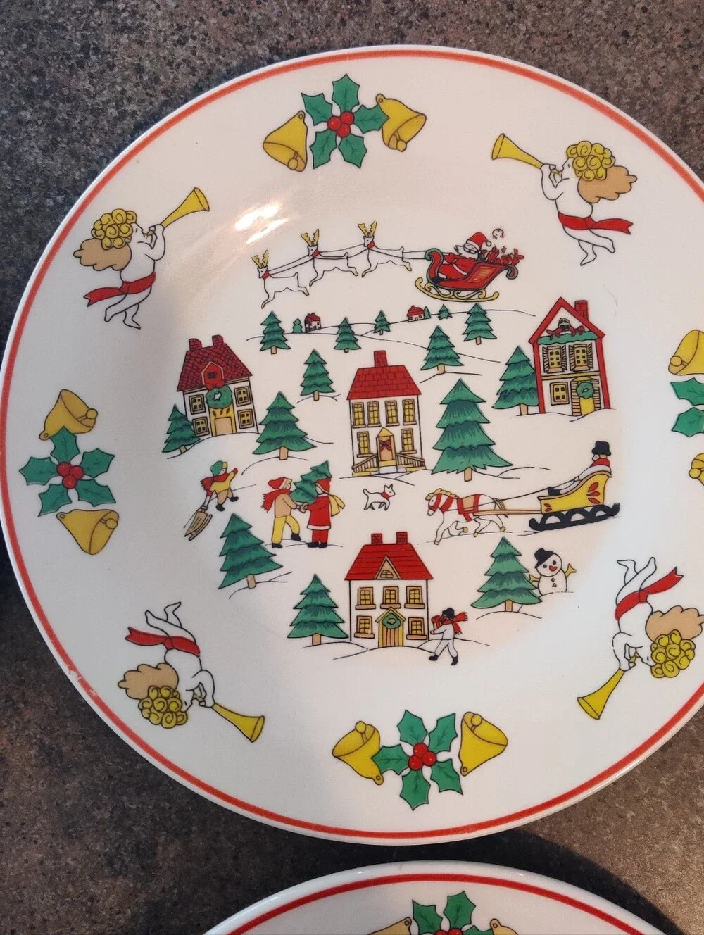 Jamestown Joy of Christmas Salad Dessert Plates 7 1/2
